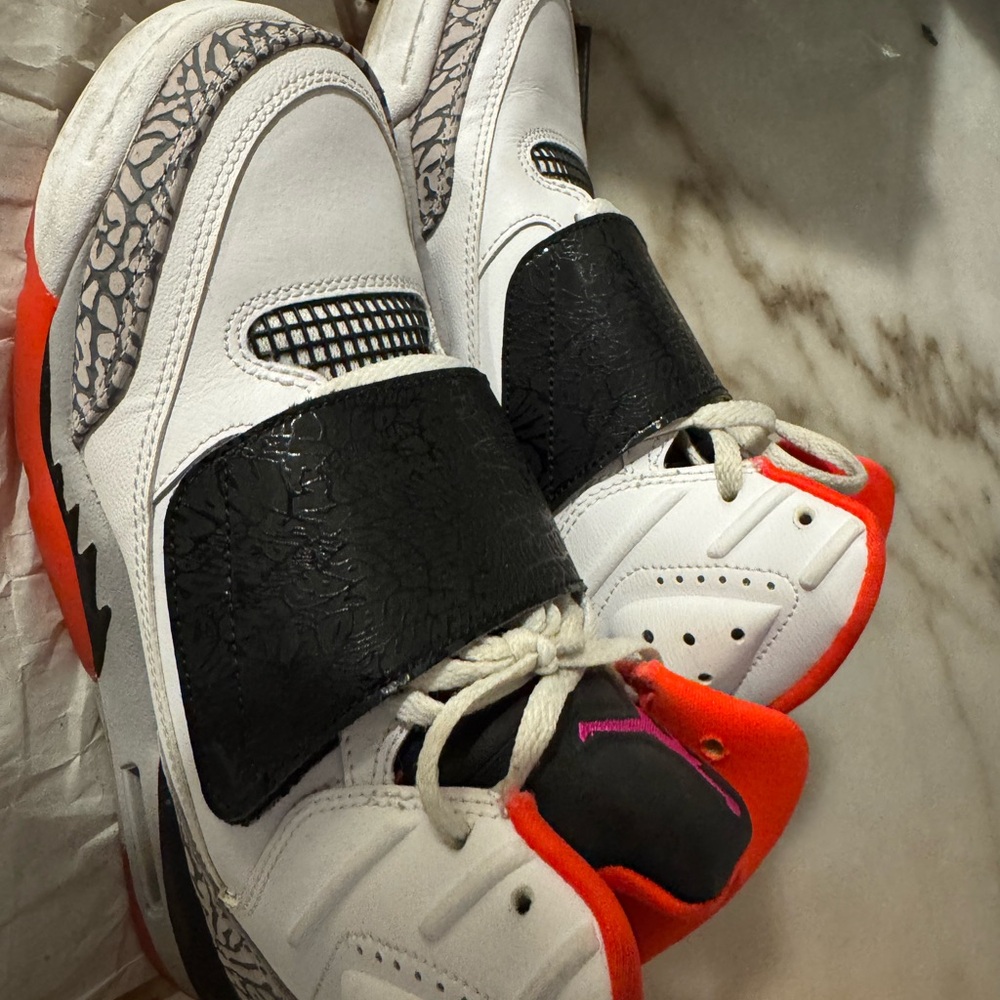 Jordan Air 9 Retro Athletic Shoes - Black and White